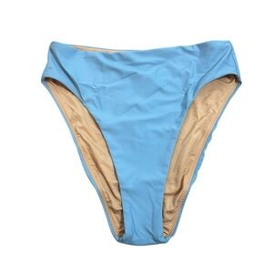 J. CREW Sky Blue High-Rise Bikini Bottom UPF-50 Womens Size Small NWT BF178